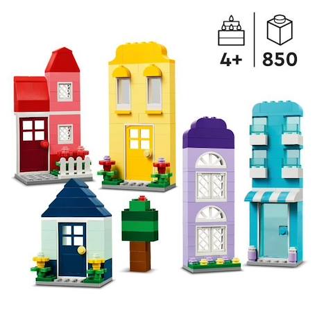 LEGO® 11035 Classic Les Maisons Créatives, Jouet pour Garçons et Filles Dès 4 Ans, Briques de Construction JAUNE 2 - vertbaudet enfant 