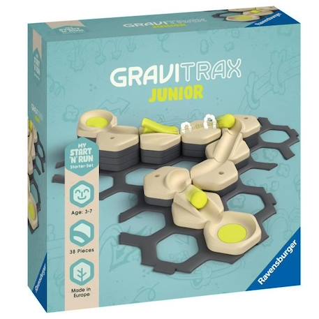 GraviTrax JUNIOR Set d'extension Start and Run - Circuits de billes - dès 3 ans - 27531 - Ravensburger NOIR 1 - vertbaudet enfant 