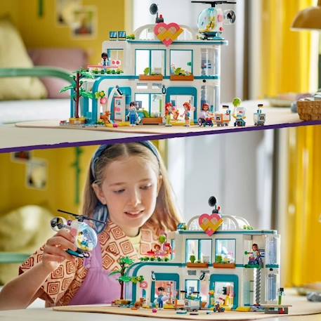 LEGO® 42621 Friends L’Hôpital de Heartlake City, Jouet avec Hélicoptère et Figurines incluant Autumn et un Chien ROSE 5 - vertbaudet enfant 