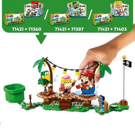 LEGO® Super Mario 71421 Ensemble d'Extension Concert de Dixie Kong dans la Jungle, à Combiner avec Pack de Démarrage MARRON 3 - vertbaudet enfant 