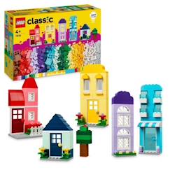 Jouet-LEGO® 11035 Classic Les Maisons Créatives, Jouet pour Garçons et Filles Dès 4 Ans, Briques de Construction