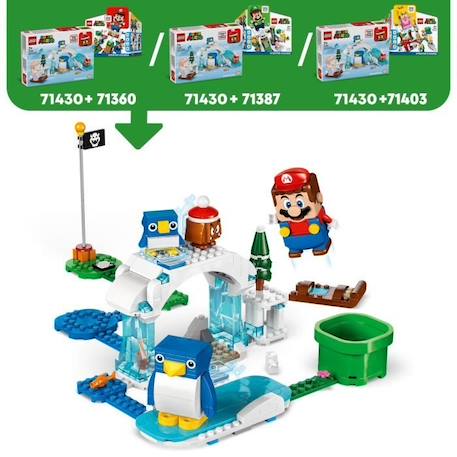 LEGO® 71430 Super Mario Ensemble d’Extension Aventure dans la Neige pour la Famille Pingouin, Jouet avec Figurine Goomba BLANC 3 - vertbaudet enfant 
