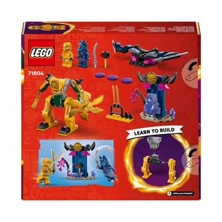 LEGO® 71804 NINJAGO Le Robot de Combat d’Arin, Jouet Ninja avec Figurines d'Arin avec Mini-Katana et Robots JAUNE 6 - vertbaudet enfant 