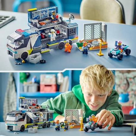 LEGO® 60418 City Le Laboratoire de Police Scientifique Mobile, Jouet de Quad, Cadeau Enfants Dès 7 Ans, et Minifigurines BLEU 5 - vertbaudet enfant 