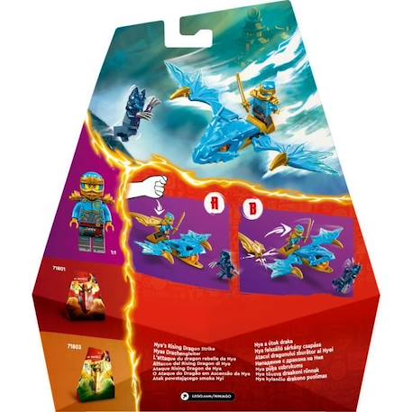 LEGO® 71802 NINJAGO L’Attaque du Dragon Rebelle de Nya, Jouet Ninja de Dragon et Figurines incluant Nya avec Mini-Katana BLEU 6 - vertbaudet enfant 
