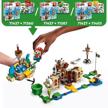 LEGO® Super Mario 71427 Ensemble d'Extension Forteresses Volantes de Larry et Morton, Jouet avec Personnages BLANC 3 - vertbaudet enfant 