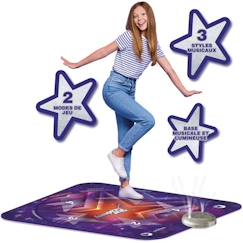 Jouet-Jeux vidéos et jeux d'arcade-Tapis de danse - Star Academy - 3 styles musicaux - 3 niveaux de danse - Mixte - A partir de 6 ans