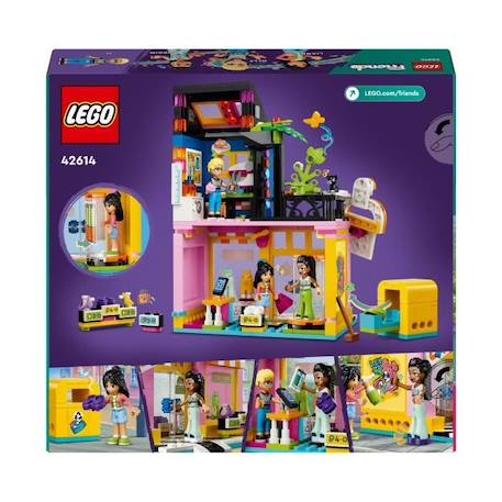 LEGO® 42614 Friends La Boutique de Vêtements Vintage, Modèle avec les Mini-Poupées Olly, Liann et Jordin et une Figurine de Chat BLEU 6 - vertbaudet enfant 