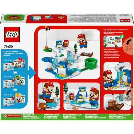 LEGO® 71430 Super Mario Ensemble d’Extension Aventure dans la Neige pour la Famille Pingouin, Jouet avec Figurine Goomba BLANC 6 - vertbaudet enfant 