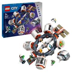 Jouet-Jeux d'imagination-LEGO® 60433 City La Station Spatiale Modulaire, Jouet avec Navette, Exploration de l'Espace, avec 6 Minifigurines