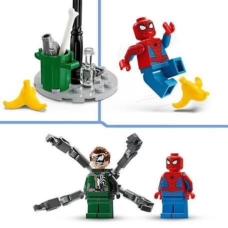 LEGO® 76275 Marvel La Course-poursuite en Moto : Spider-Man contre Docteur Octopus, Jouet avec Moto avec Canons ROUGE 4 - vertbaudet enfant 