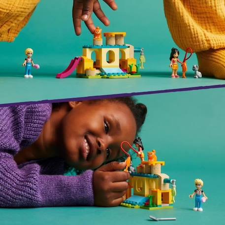 LEGO® 42612 Friends Les Aventures des Chats au Parc, Jouets avec Animaux et Figurines, dont Olly, Liann et 2 Figurines de Chat BLEU 5 - vertbaudet enfant 