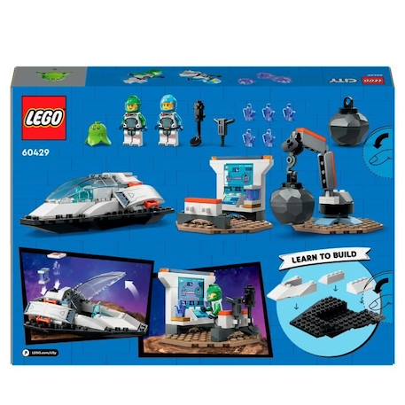 LEGO® 60429 City Le Vaisseau et la Découverte de l’Astéroïde, Jouet avec 2 Minifigurines d'Astronautes et Figurine Alien BLEU 6 - vertbaudet enfant 