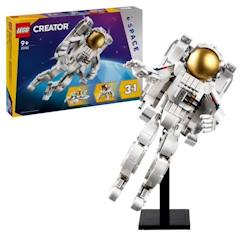 -LEGO® 31152 Creator 3en1 L’Astronaute dans l’Espace, Jouet de Construction avec Chien et Navette Spatiale, Décoration