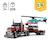 LEGO® 31146 Creator 3en1 Le Camion Remorque avec Hélicoptère, Jouet d'Hélicoptère et Camion, Avion et Camion-Citerne JAUNE 2 - vertbaudet enfant 