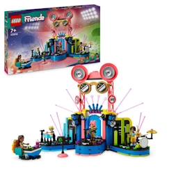 Jouet-Jeux d'imagination-Jeux de construction-LEGO® 42616 Friends Le Spectacle Musical de Heartlake City, Jouet avec 4 Figurines Andrea, Scène et Instruments