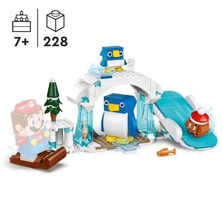 LEGO® 71430 Super Mario Ensemble d’Extension Aventure dans la Neige pour la Famille Pingouin, Jouet avec Figurine Goomba BLANC 2 - vertbaudet enfant 