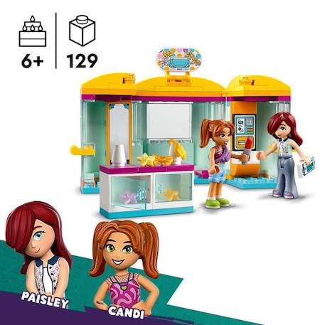 LEGO® 42608 Friends La Petite Boutique d’Accessoires, Jouet de Magasin avec les Figurines Paisley et Candi JAUNE 2 - vertbaudet enfant 