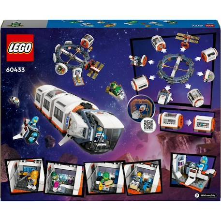 LEGO® 60433 City La Station Spatiale Modulaire, Jouet avec Navette, Exploration de l'Espace, avec 6 Minifigurines BLANC 6 - vertbaudet enfant 