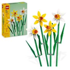 -LEGO® 40747 Creator Les Jonquilles, Kit de Construction de Fleurs Artificielles, Cadeau pour Adolescentes et Enfants