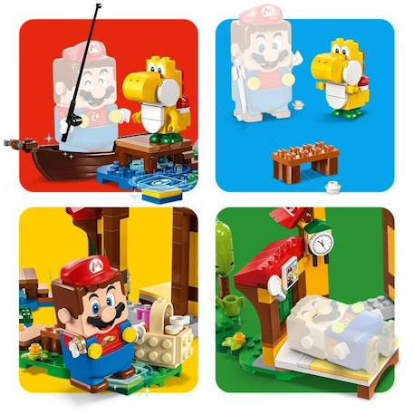 LEGO® Super Mario 71422 Ensemble d’Extension Pique-nique chez Mario, Jouet à Combiner avec Pack de Démarrage VERT 4 - vertbaudet enfant 