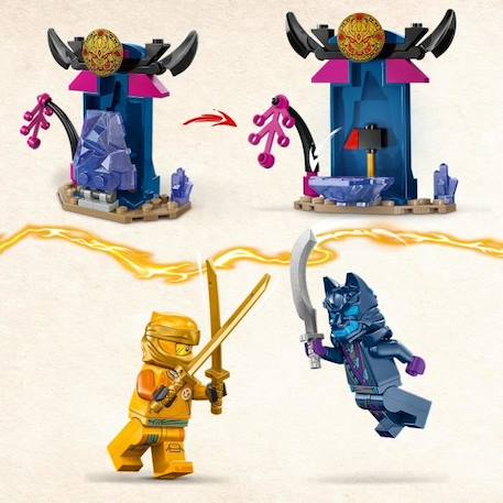 LEGO® 71804 NINJAGO Le Robot de Combat d’Arin, Jouet Ninja avec Figurines d'Arin avec Mini-Katana et Robots JAUNE 4 - vertbaudet enfant 