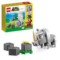 Jouet-Jeux d'imagination-LEGO® Super Mario 71420 Ensemble d'Extension Rambi le Rhinocéros, Jouet à Combiner avec un Pack de démarrage