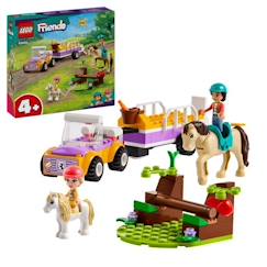 LEGO® 42634 Friends La Remorque du Cheval et du Poney, Jouet avec Figurines Liann, Zoya et 2 Figurines d'Animaux  - vertbaudet enfant
