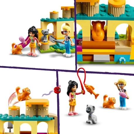 LEGO® 42612 Friends Les Aventures des Chats au Parc, Jouets avec Animaux et Figurines, dont Olly, Liann et 2 Figurines de Chat BLEU 4 - vertbaudet enfant 