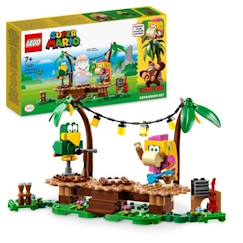 Jouet-Jeux d'imagination-LEGO® Super Mario 71421 Ensemble d'Extension Concert de Dixie Kong dans la Jungle, à Combiner avec Pack de Démarrage