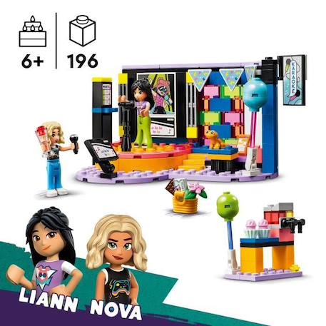 LEGO® 42610 Friends Le Karaoké, Jouet Musical avec Poupées et Figurines Liann et Nova et un Gecko VIOLET 2 - vertbaudet enfant 