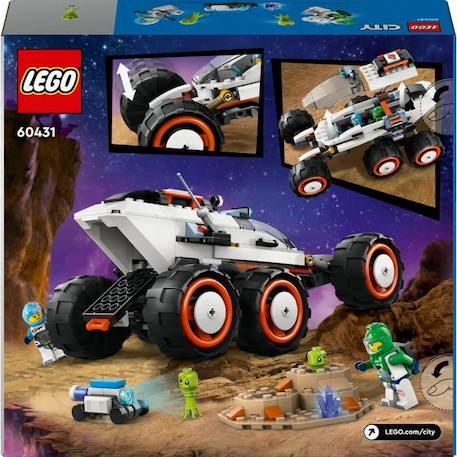 LEGO® 60431 City Le Rover d’Exploration Spatiale et la Vie Extraterrestre, Jouet avec 2 Minifigurines, Figurines de Robot BLANC 2 - vertbaudet enfant 