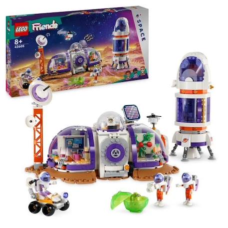 LEGO® 42605 Friends La Station Spatiale Martienne et la Fusée, Jouet sur l'Espace avec Navette et 4 Figurines d'Astronautes BLANC 1 - vertbaudet enfant 