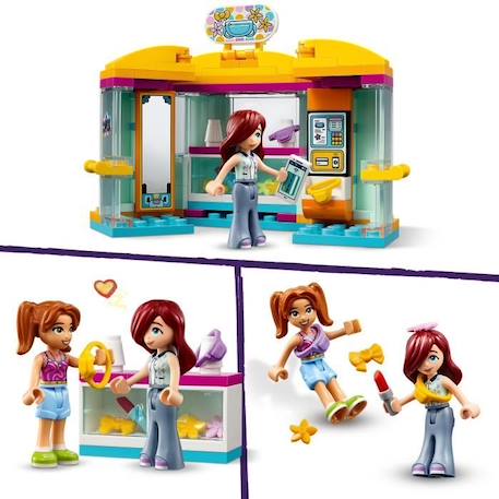 LEGO® 42608 Friends La Petite Boutique d’Accessoires, Jouet de Magasin avec les Figurines Paisley et Candi JAUNE 4 - vertbaudet enfant 