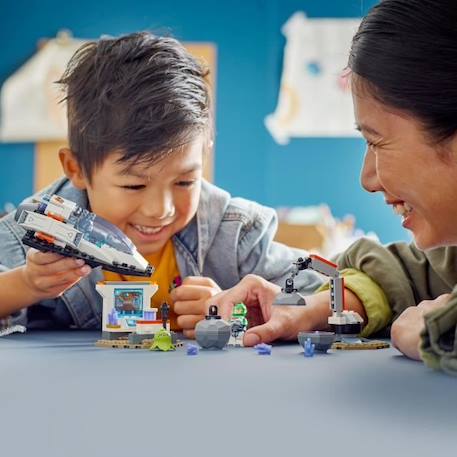 LEGO® 60429 City Le Vaisseau et la Découverte de l’Astéroïde, Jouet avec 2 Minifigurines d'Astronautes et Figurine Alien BLEU 5 - vertbaudet enfant 