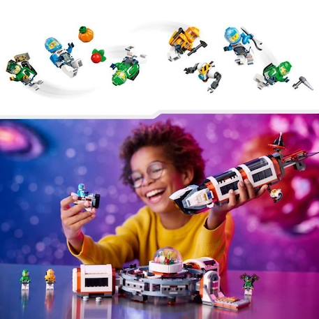 LEGO® 60433 City La Station Spatiale Modulaire, Jouet avec Navette, Exploration de l'Espace, avec 6 Minifigurines BLANC 5 - vertbaudet enfant 