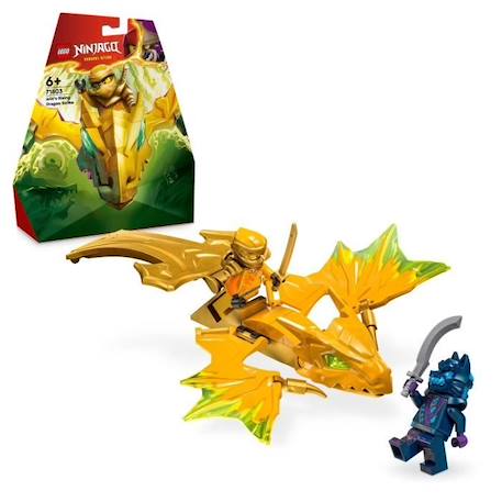 LEGO® 71803 NINJAGO L’Attaque du Dragon Rebelle d’Arin, Jouet Ninja de Dragon et Figurines incluant Arin avec Mini-Katana JAUNE 1 - vertbaudet enfant 