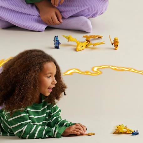 LEGO® 71803 NINJAGO L’Attaque du Dragon Rebelle d’Arin, Jouet Ninja de Dragon et Figurines incluant Arin avec Mini-Katana JAUNE 5 - vertbaudet enfant 