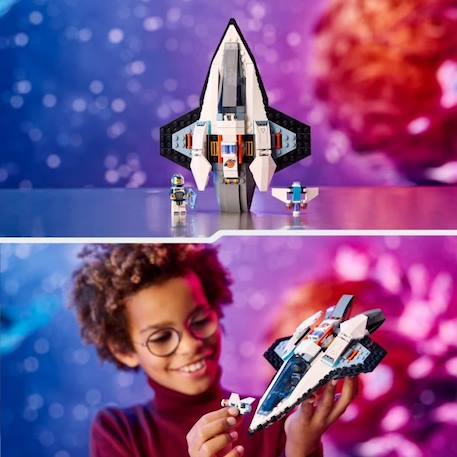LEGO® 60430 City Le Vaisseau Interstellaire, Jouet sur l'Espace, Cadeau Enfants Dès 6 Ans, Jeu Créatif avec Minifigurines GRIS 5 - vertbaudet enfant 