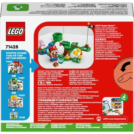 LEGO® 71428 Super Mario Ensemble d'Extension Forêt de Yoshi, Jouet pour Enfants avec 2 Figurines Yoshi VERT 6 - vertbaudet enfant 