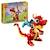 LEGO® 31145 Creator 3en1 Le Dragon Rouge; Jouet avec 3 Figurines d'Animaux, dont un Dragon Rouge, un Poisson et un Phénix ROUGE 1 - vertbaudet enfant 