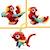 LEGO® 31145 Creator 3en1 Le Dragon Rouge; Jouet avec 3 Figurines d'Animaux, dont un Dragon Rouge, un Poisson et un Phénix ROUGE 4 - vertbaudet enfant 