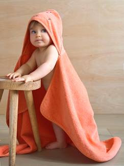 Cape de bain / Serviette à capuche essentiels Bébé et Enfant, avec coton recyclé  - vertbaudet enfant