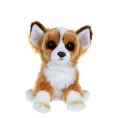 -Gipsy Toys - Chien Floppy Assis - Chihuhua - 25 cm - Roux & Blanc