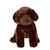 Gipsy Toys - Chiens Réalistes Assis - Labrador - 25 cm - Chocolat MARRON 1 - vertbaudet enfant 