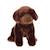 Gipsy Toys - Chiens Réalistes Assis - Labrador - 25 cm - Chocolat MARRON 2 - vertbaudet enfant 