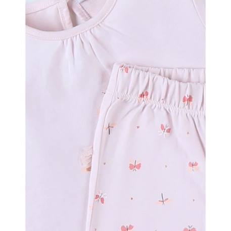 Pyjama 2 pièces libellules en jersey clair ROSE 3 - vertbaudet enfant 