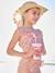 Maillot de bain 2 pièces imprimé fleuri rose pâle+vert imprimé 1 - vertbaudet enfant 