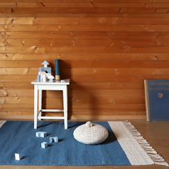 Linge de maison et décoration-Tapis Coton Lucia Colbert Bleu par Nattiot - 100 x 150 cm - Bleu - 100 x 150 cm
