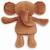 Peluche Elephant Caramel / Marron Jollein - Bébé et enfant MARRON 3 - vertbaudet enfant 